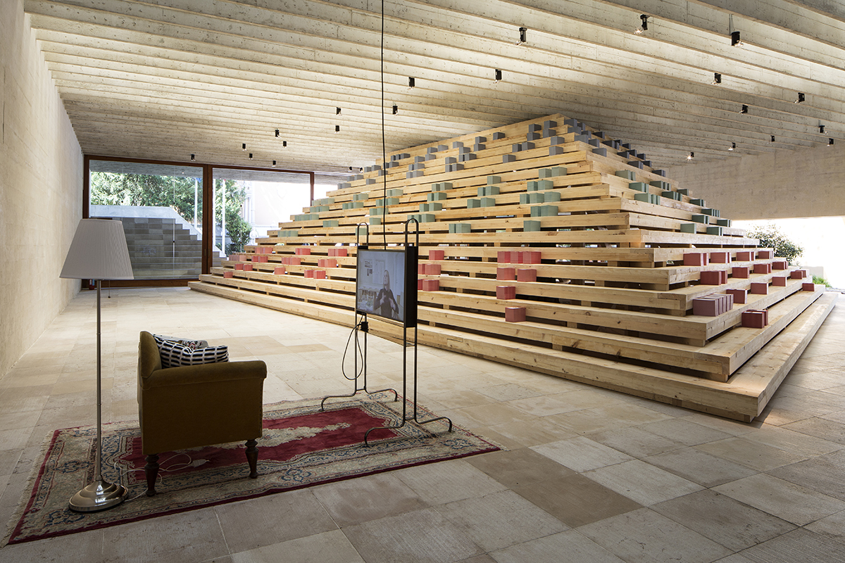 A truncated pyramid reflects the legacy of Nordic countries and hierarchy of needs at Venice Biennale