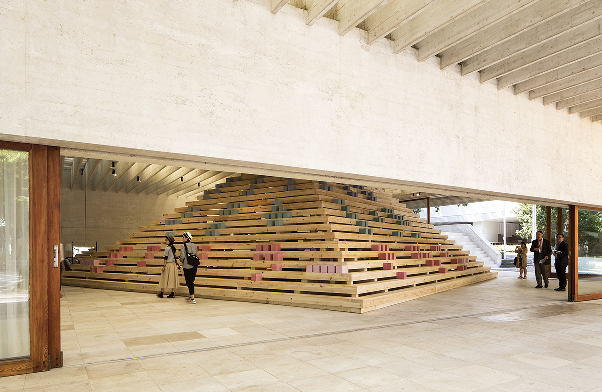 A truncated pyramid reflects the legacy of Nordic countries and hierarchy of needs at Venice Biennale