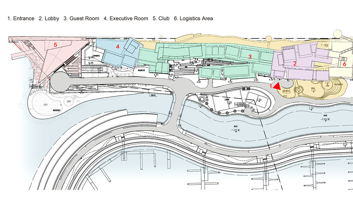 Shenzhen Bay Yacht Club +White Sail Hotel creates an interlocking facade by Shenzhen Rongor Design