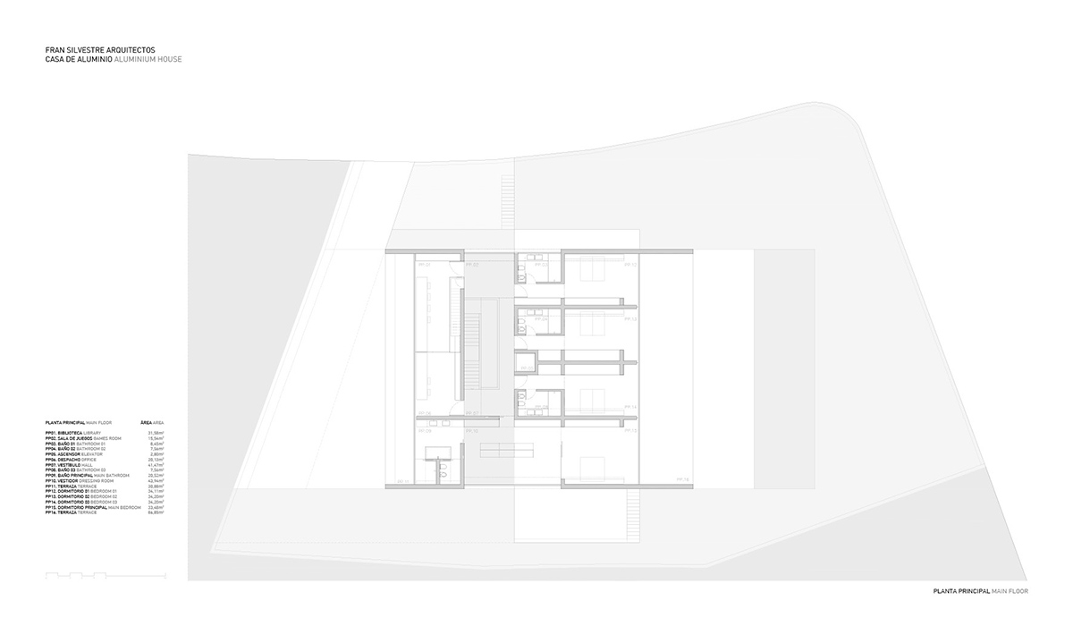 Aluminium House&rsquo;s dramatic cantilever produces one-storey effect designed by Fran Silvestre