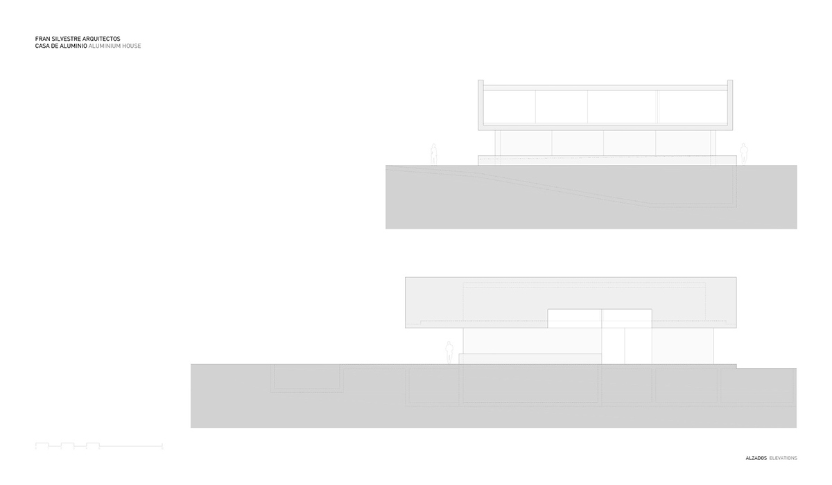 Aluminium House&rsquo;s dramatic cantilever produces one-storey effect designed by Fran Silvestre