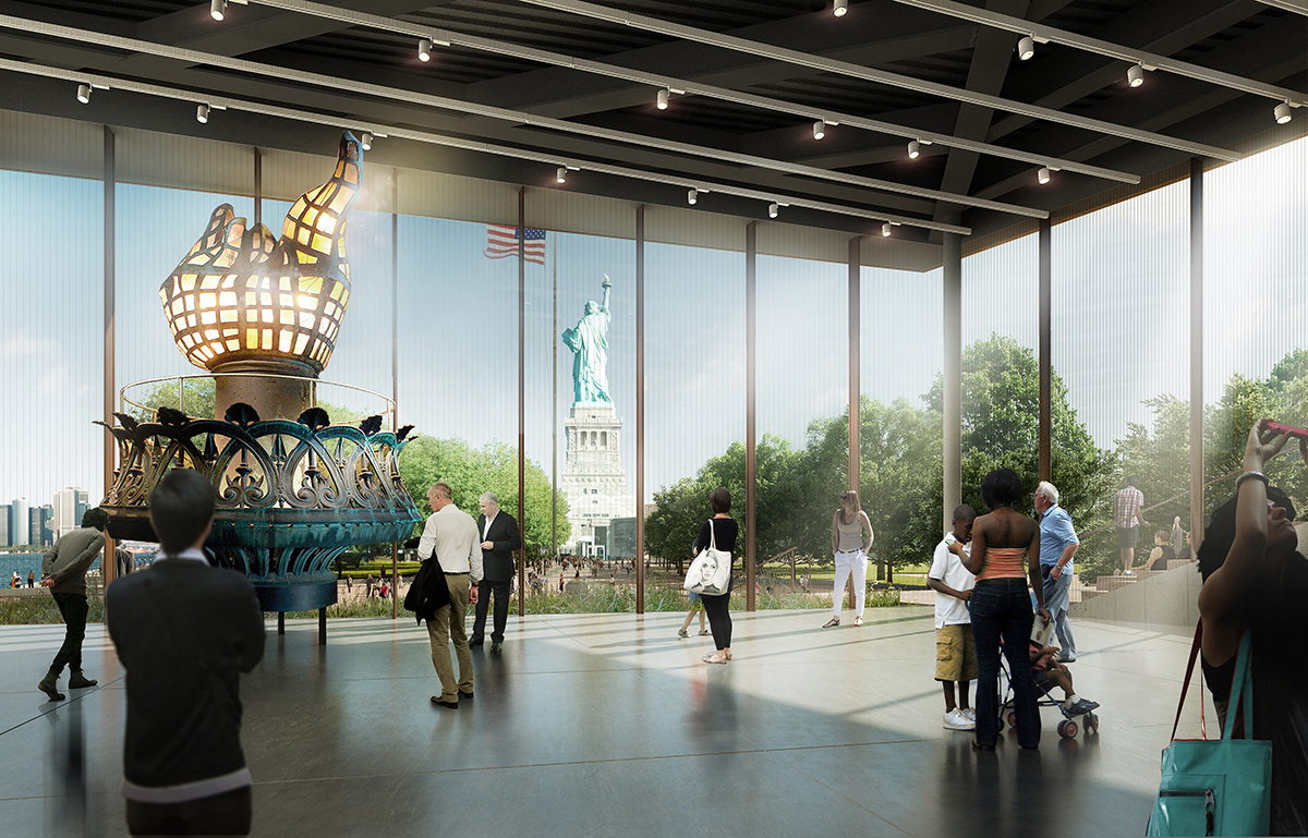 FXFOWLE unveils design for Statue of Liberty Museum on Liberty Island in New York Harbor