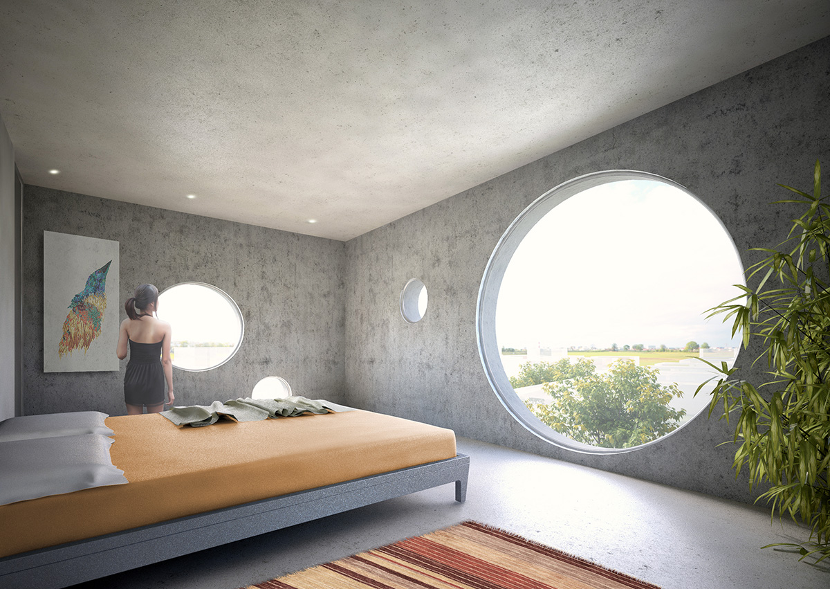 A sky-high rooftop pool, stepping-stone pathways, circular windows, now designed for MVRDV’s Y House
