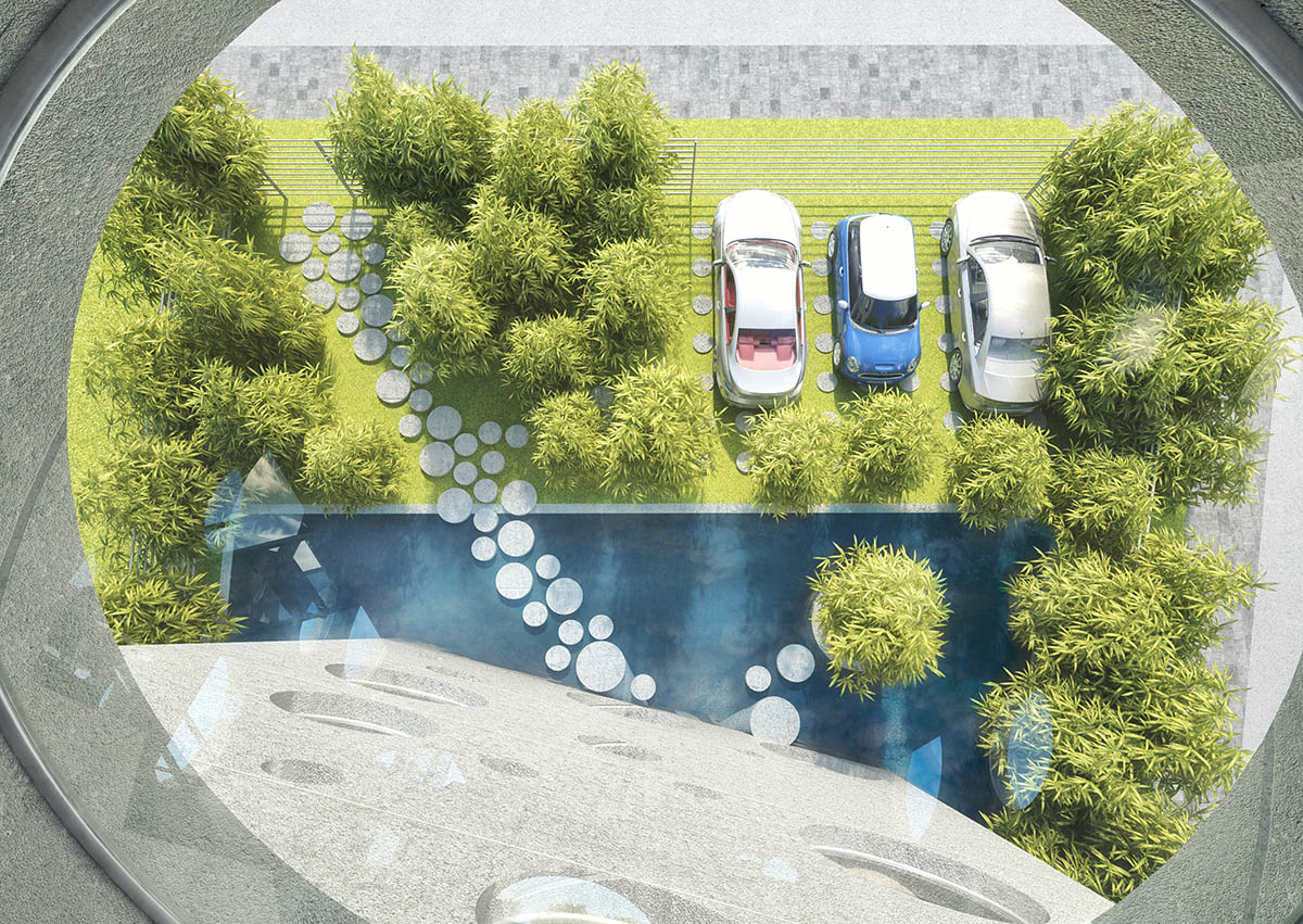 A sky-high rooftop pool, stepping-stone pathways, circular windows, now designed for MVRDV’s Y House