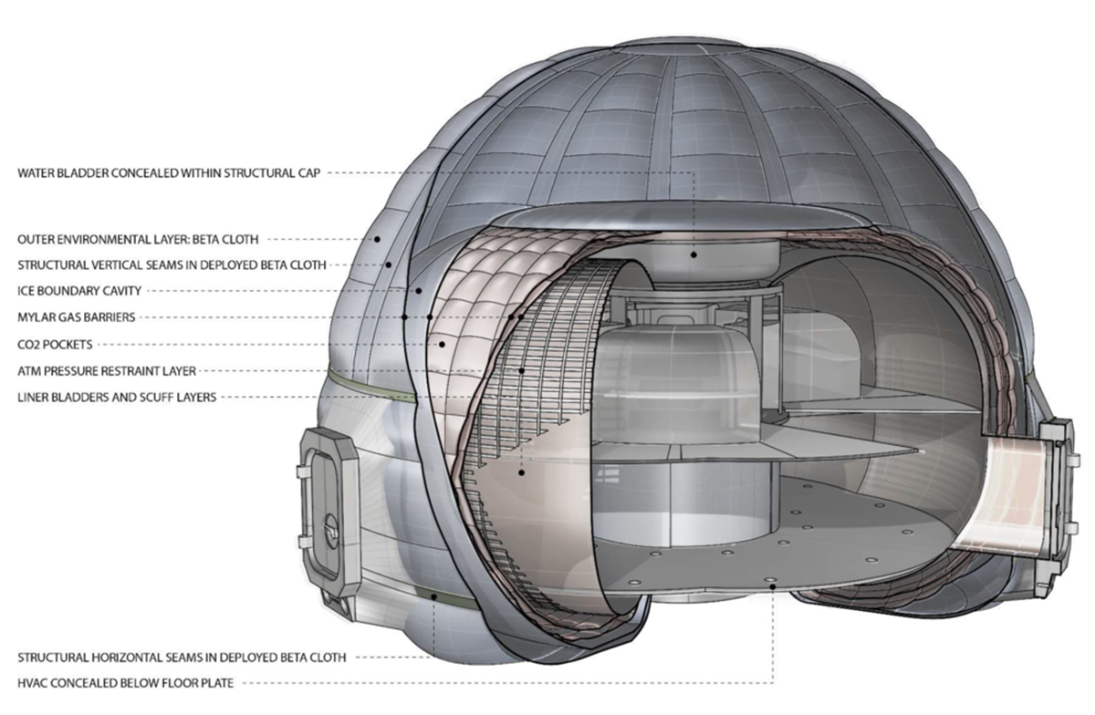 First habitat on Mars made of translucent ice to protect astronauts from harsh Martian environment