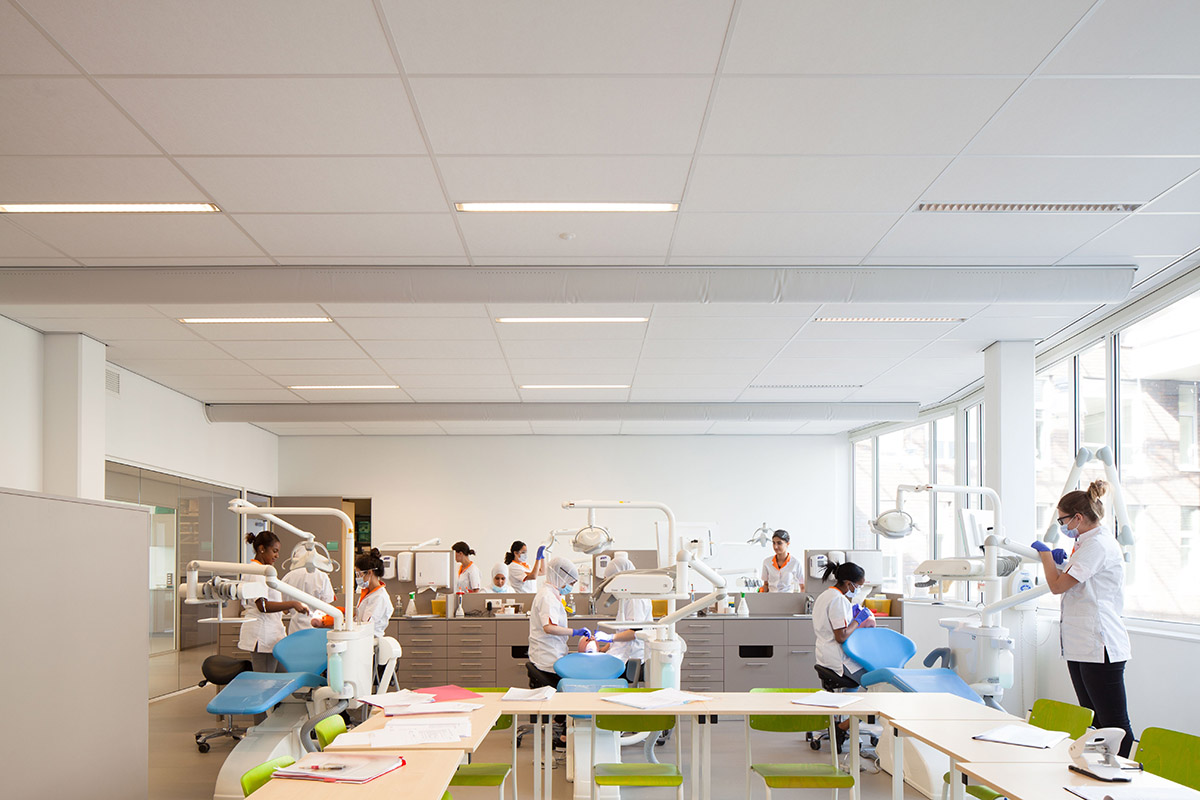Mecanoo’s ID College and ROC Leiden compile varying volumes and functions in a unified space