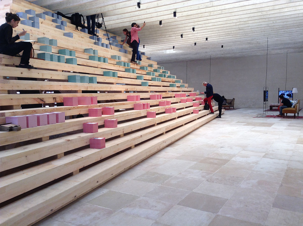 A truncated pyramid reflects the legacy of Nordic countries and hierarchy of needs at Venice Biennale