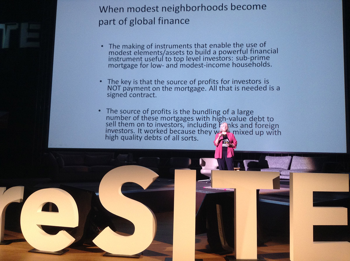 reSITE 2016 started with Saskia Sassen’s lecture about ’cities and migration’
