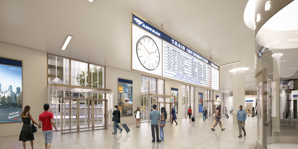 SOM reveals new images of Philadelphia 30th Street Station Master Plan