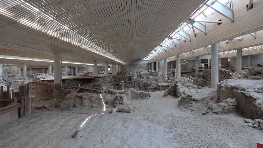 Nikos Fintikakis creates a bioclimatic shelter for Akrotiri Archaeological site in Greece