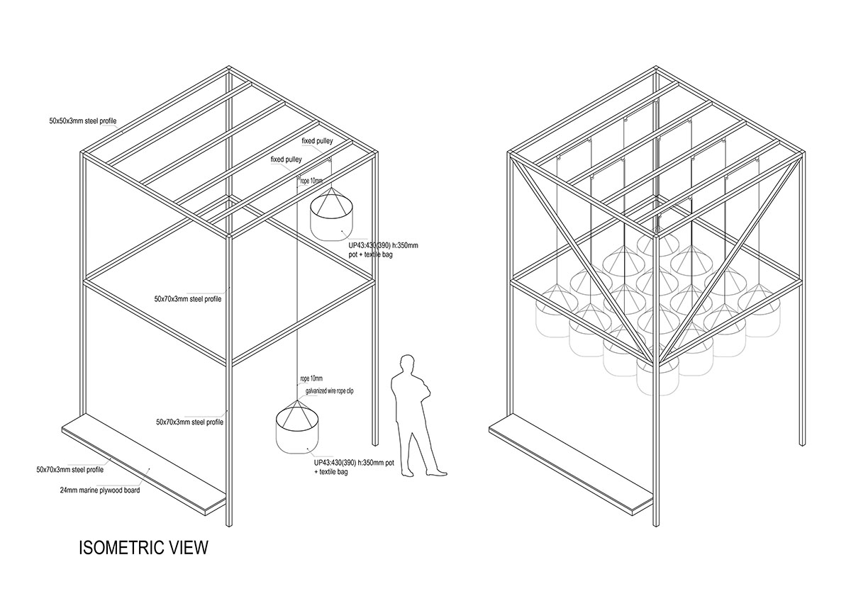 SO? designed a suspended public garden in Istanbul’s Ortakoy Square