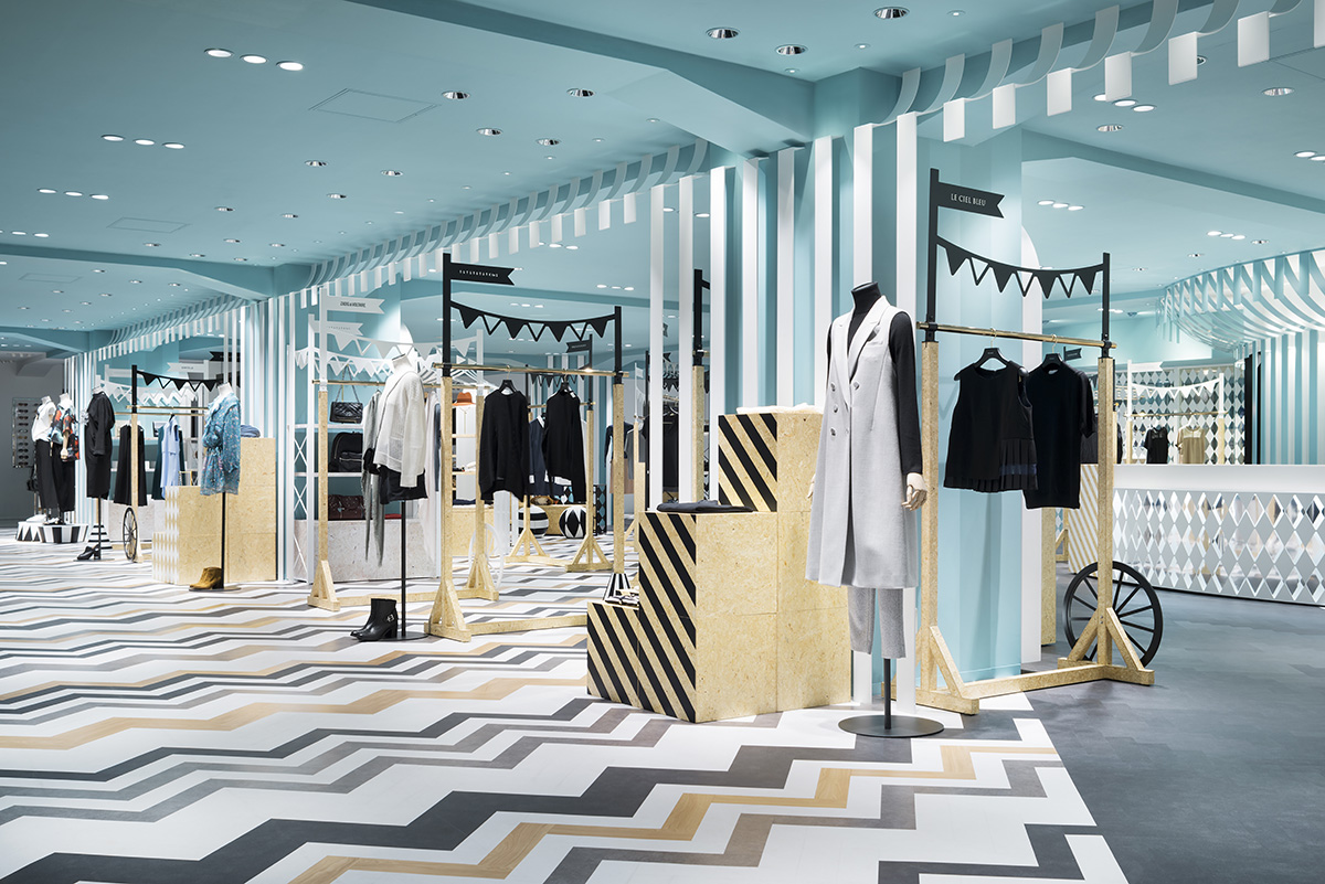 Nendo designed women's fashion floor of Seibu Shibuya