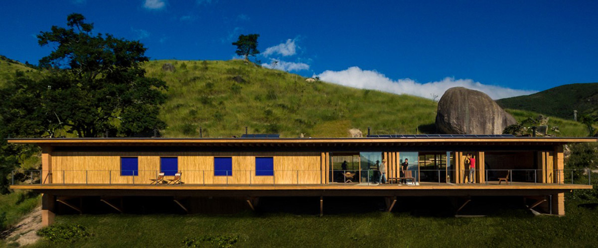 Studio MK27’s Catuçaba House in Brazil is made up of local soil and generating its own energy