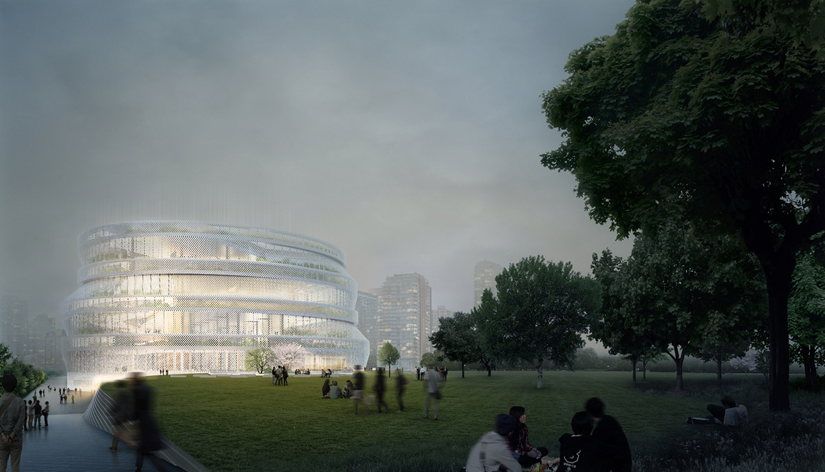 nArchitects wins Shanghai Library Competition envisioning a library as large house for all