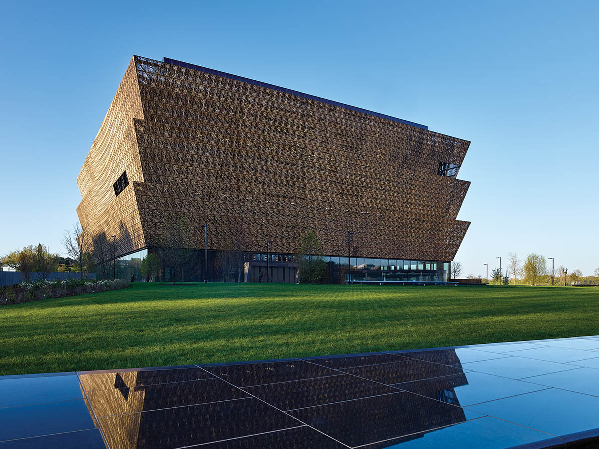 David Adjaye’s NMAAHC wrapped by ornamental bronze lattice opens next week in Washington