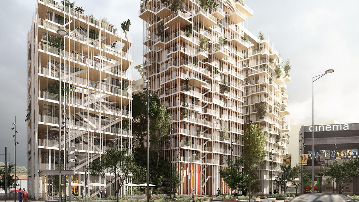 Sou Fujimoto and Laisn&eacute; Roussel unveil wooden &rsquo;Canopia&rsquo; tower in France