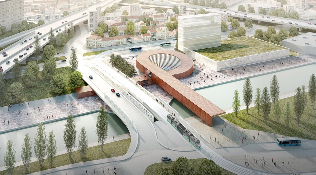 BIG selected to design new Pont de Bondy metro station in Paris along with Kuma, Perrault and EMBT