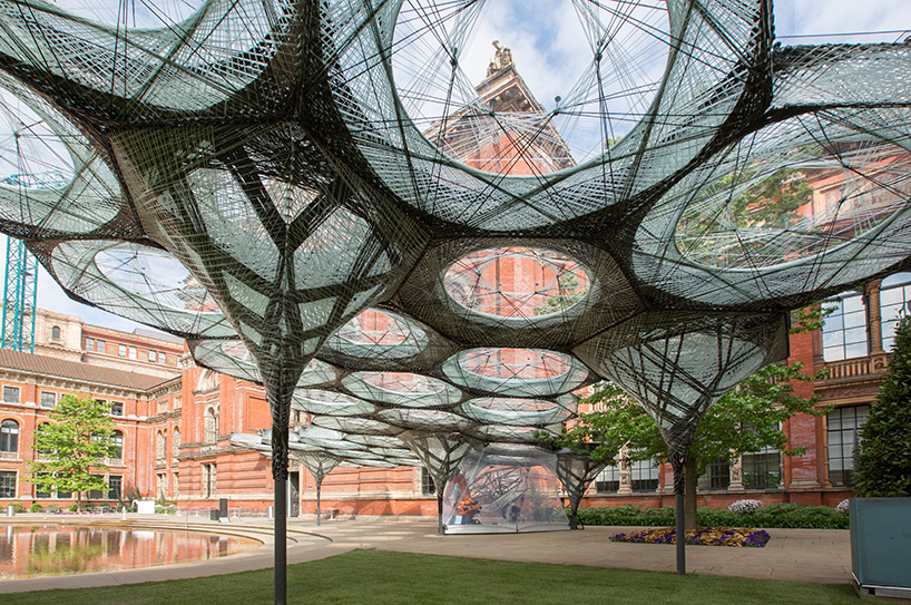 Most-awaited robotic fabrication Elytra Filament Pavilion is on view at the V&A Museum