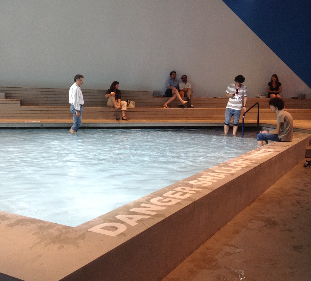 Australia Pavilion installs a huge pool addressing to healing racial and cultural division in Venice
