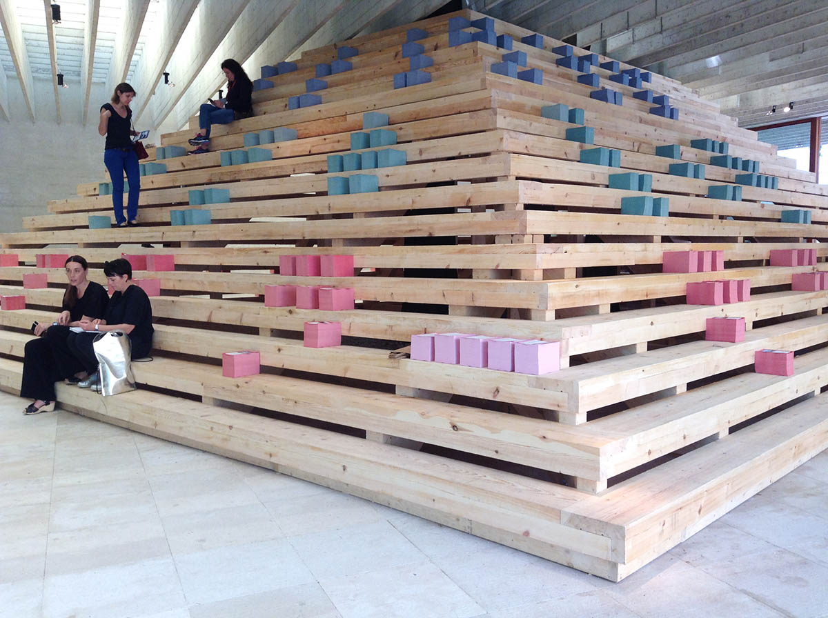 A truncated pyramid reflects the legacy of Nordic countries and hierarchy of needs at Venice Biennale