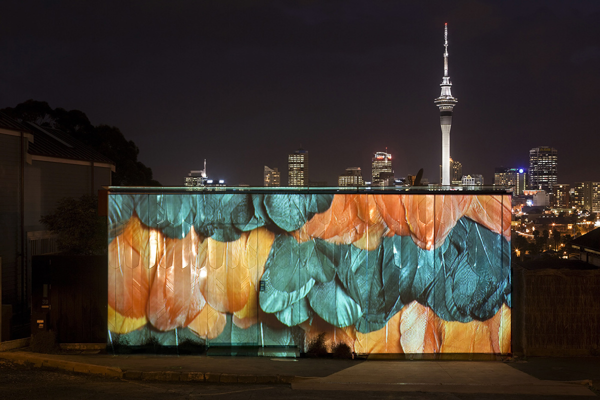 &rsquo;Mai Mai&rsquo; combines two different personal lives with a feathery motif pattern by Pattersons