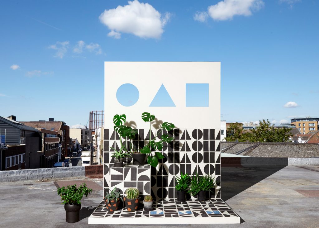 Darkroom with Bert&May launched a floating pop up presenting its geometric-patterned tiles