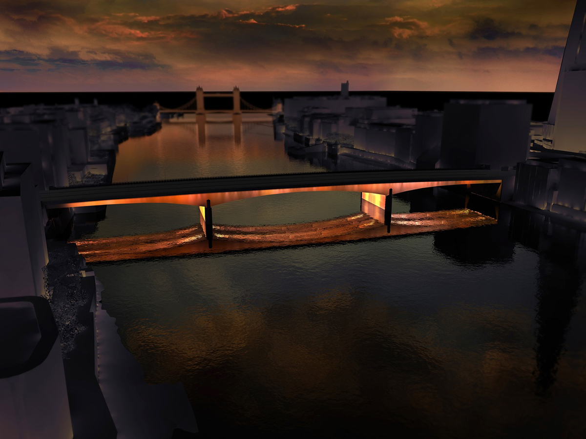 Leo Villareal with Lifschutz Davidson Sandilands win lighting competition for London’s bridges