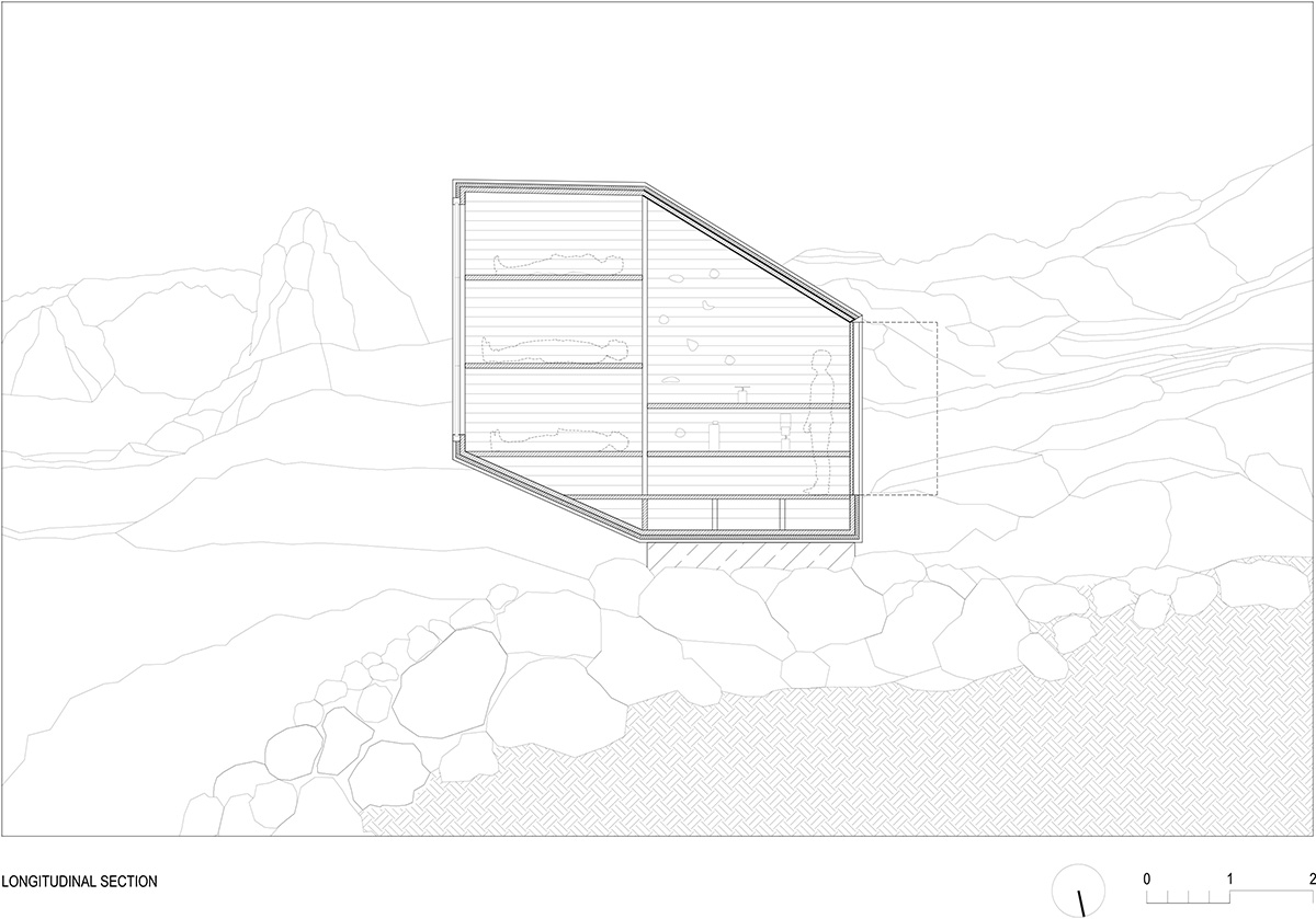 This Winter Cabin by OFIS Architects resists to gravity on Slovenia&rsquo;s rocky mountains