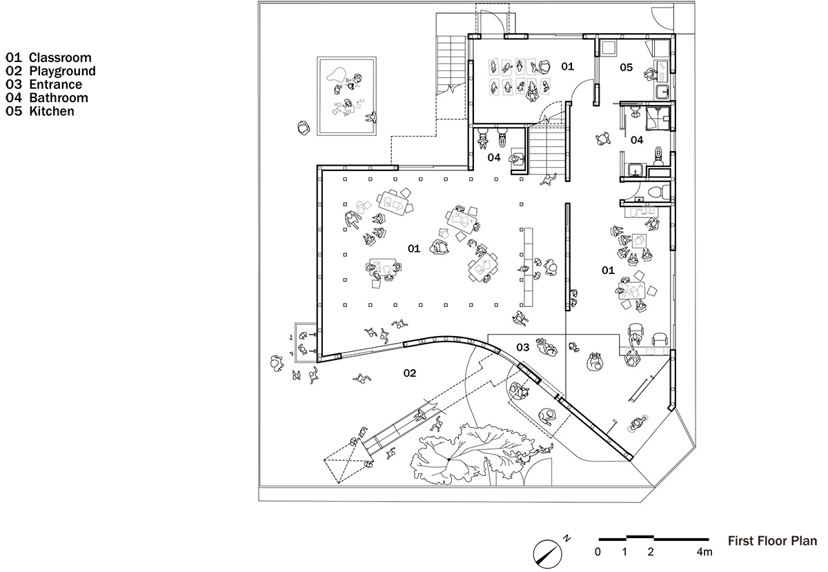 a-two-story-japanese-house-transformed-into-an-amorphous-kindergarten