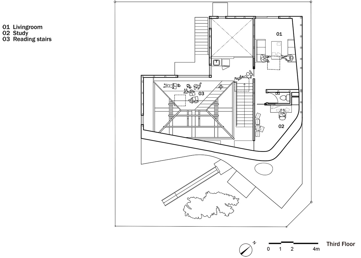 A two-story Japanese house transformed into an amorphous Kindergarten by MAD Architects