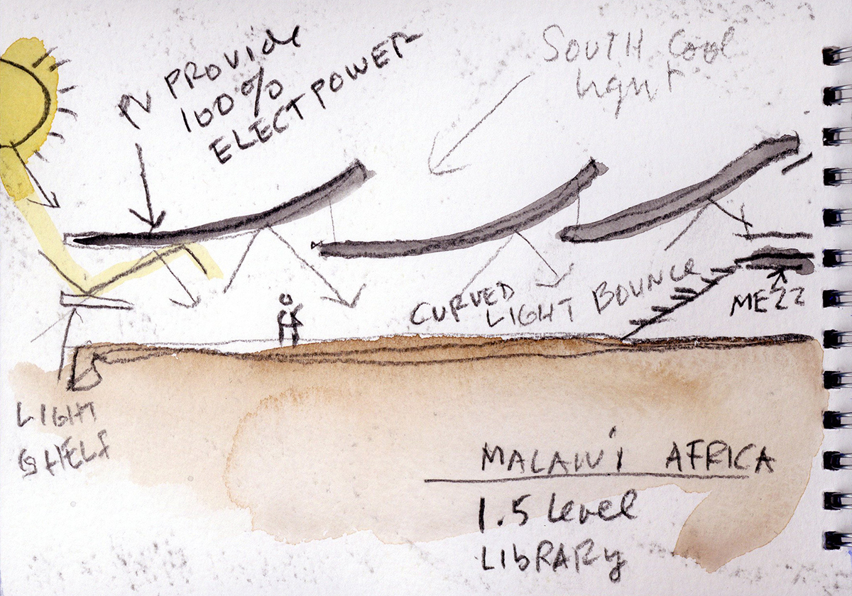 Steven Holl Architects’ rippled-roof library approved for Malawi, Africa