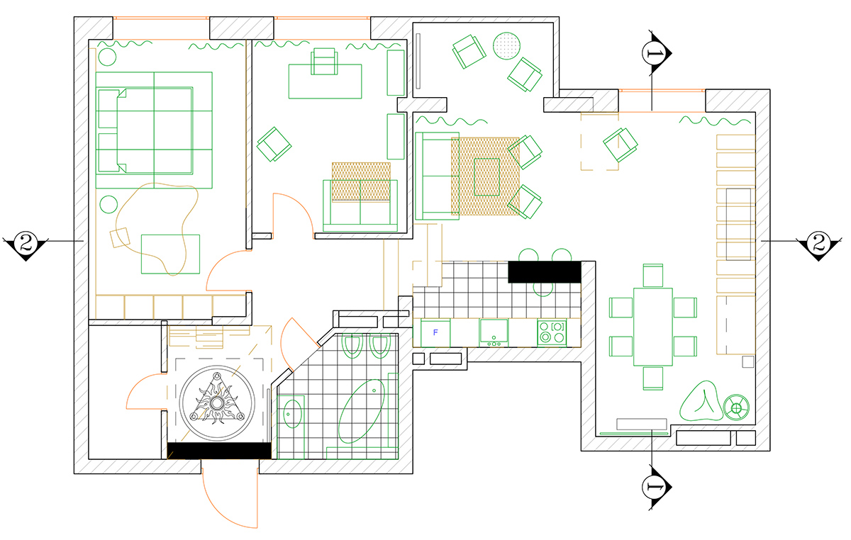This contemporary house bears the traces of Persian culture in the interior by Keivani Architects