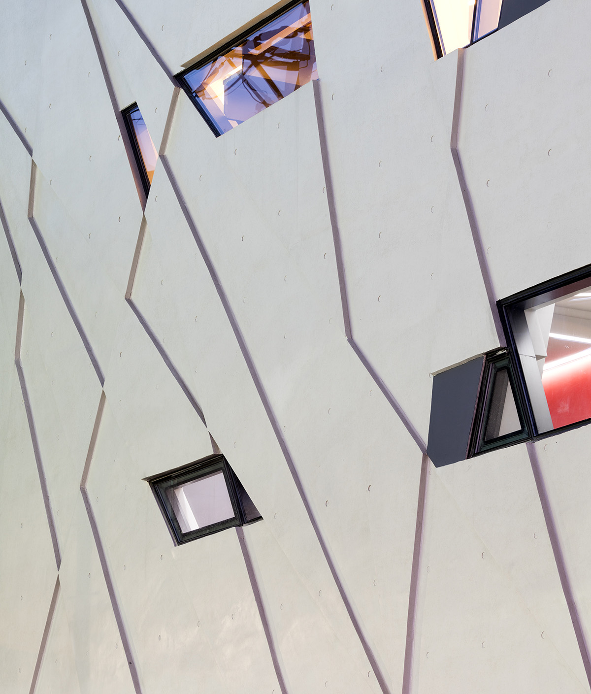 Moon Hoon completes Dogok Maximum mixed-use narrow house in Seoul with randomly drawn windows