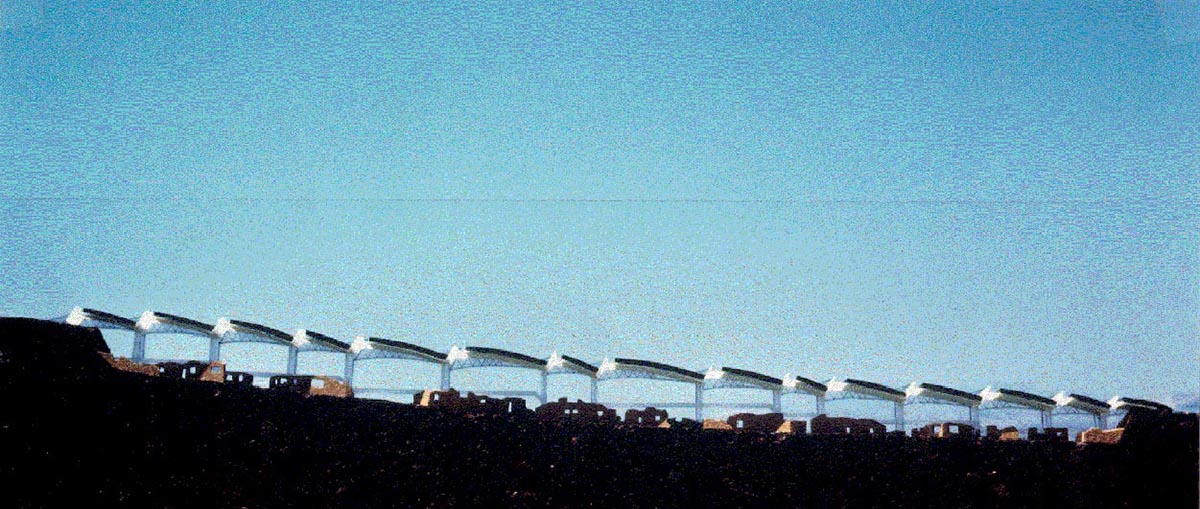 Nikos Fintikakis creates a bioclimatic shelter for Akrotiri Archaeological site in Greece