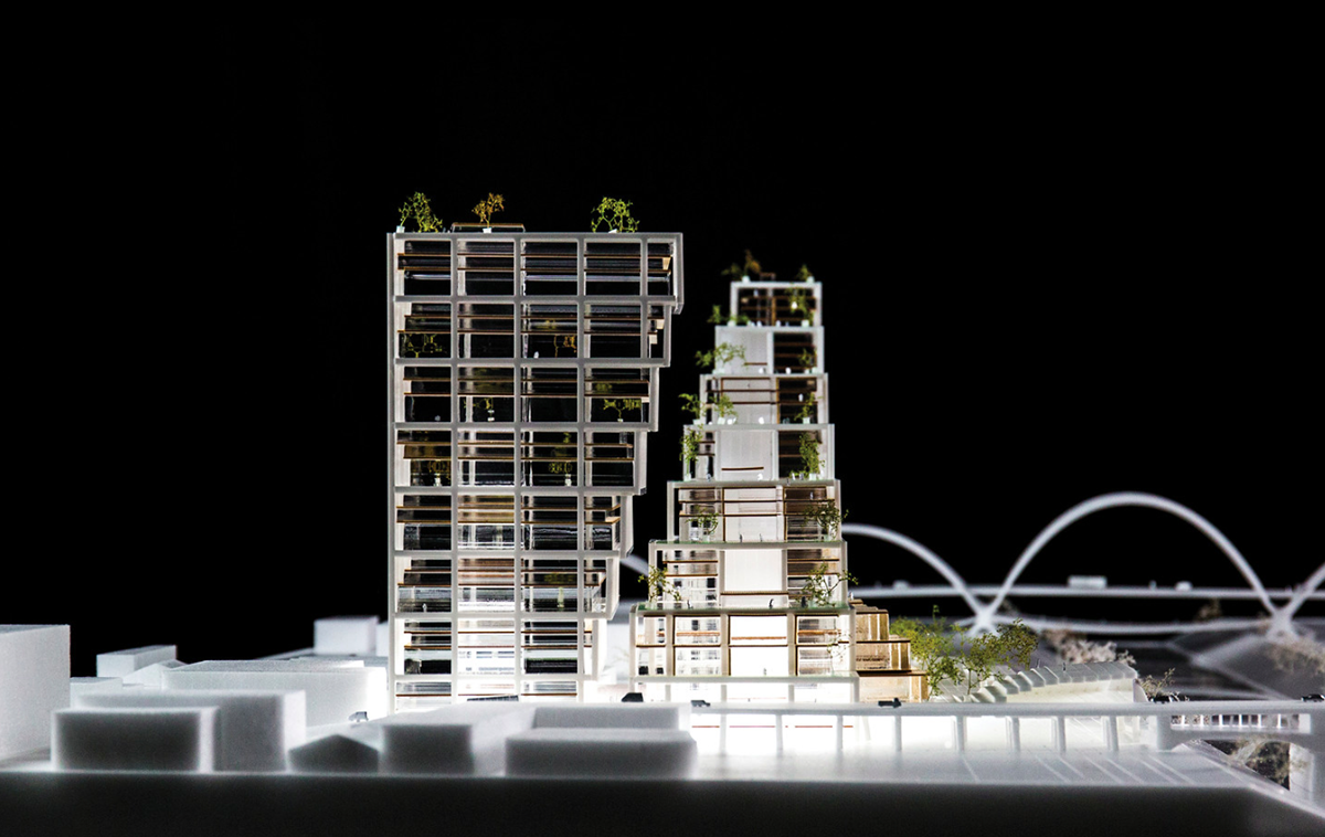 BIG’s first L.A housing project embedded into a giant concrete framework