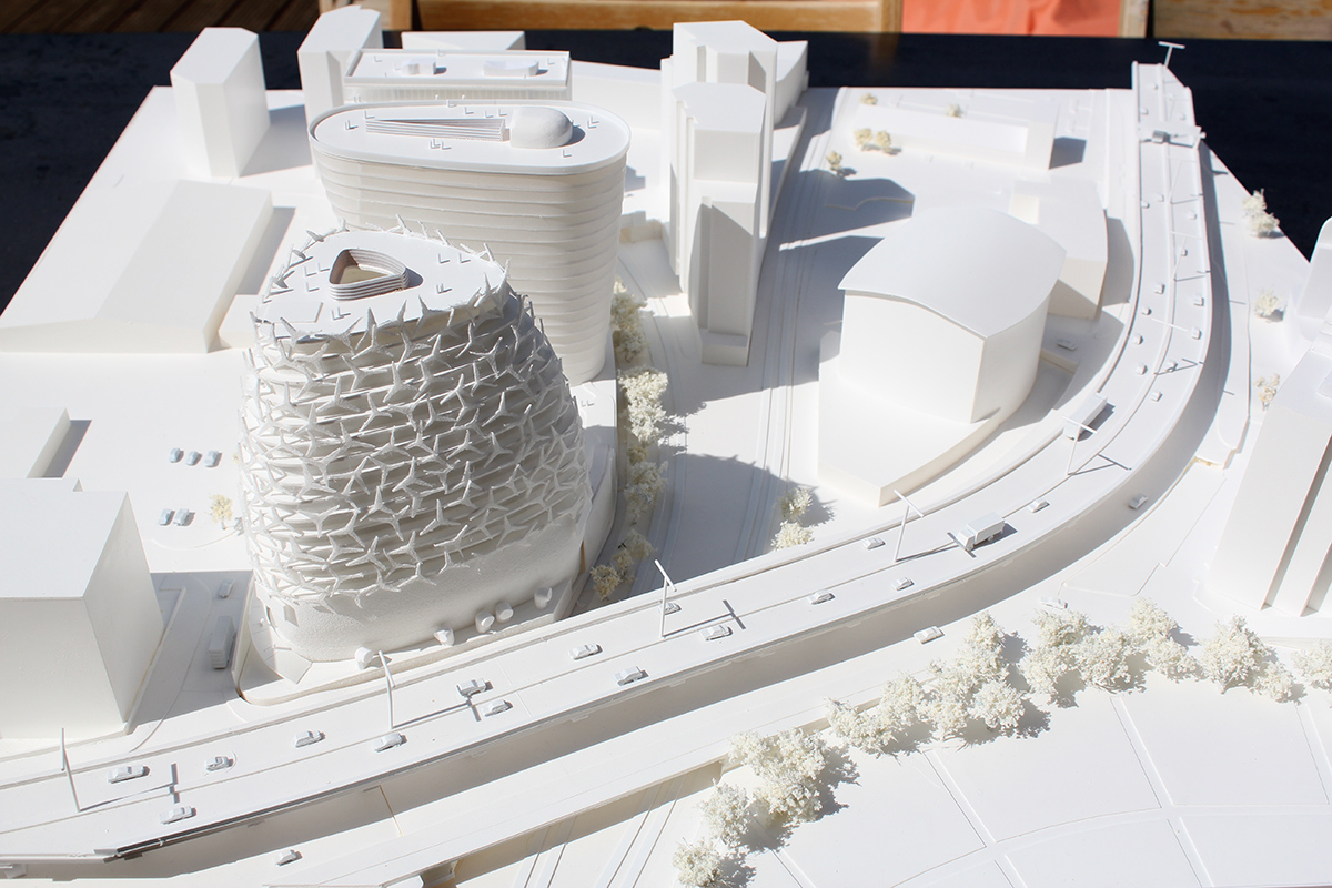 aLL Design unveils new trio-towers wrapped by distinctive articulations in Brentford district