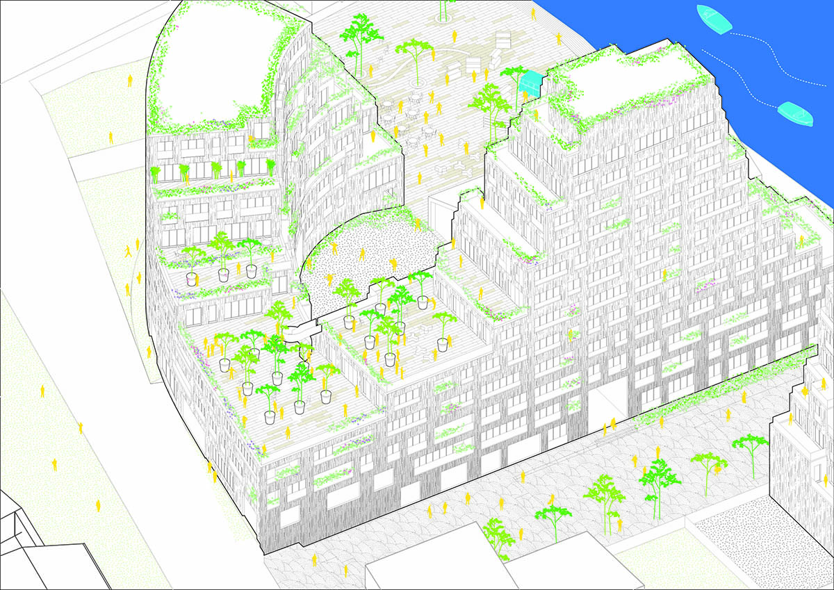 MVRDV designs new residential development in France inspired from rock formations