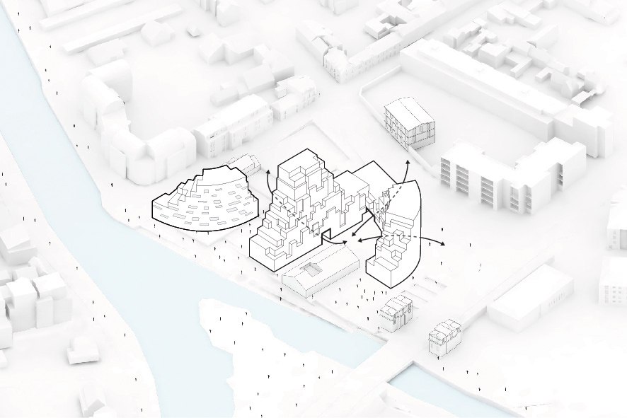 MVRDV designs new residential development in France inspired from rock formations