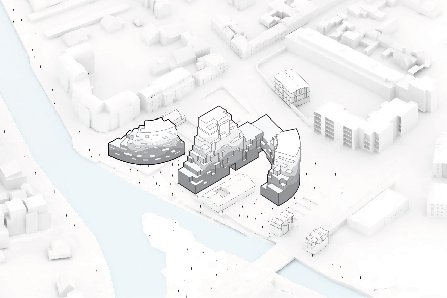 MVRDV designs new residential development in France inspired from rock formations