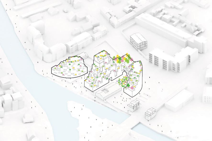 MVRDV designs new residential development in France inspired from rock formations