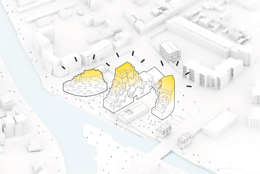 MVRDV designs new residential development in France inspired from rock formations