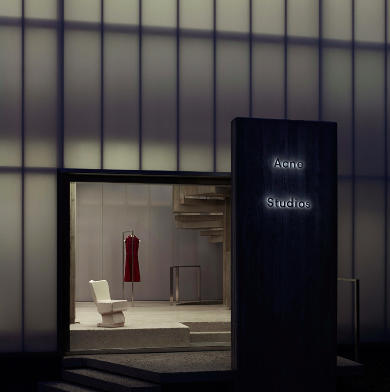 Acne Studio’s lightbox in Seoul conceals concrete monster inside designed by Sophie Hicks Architects