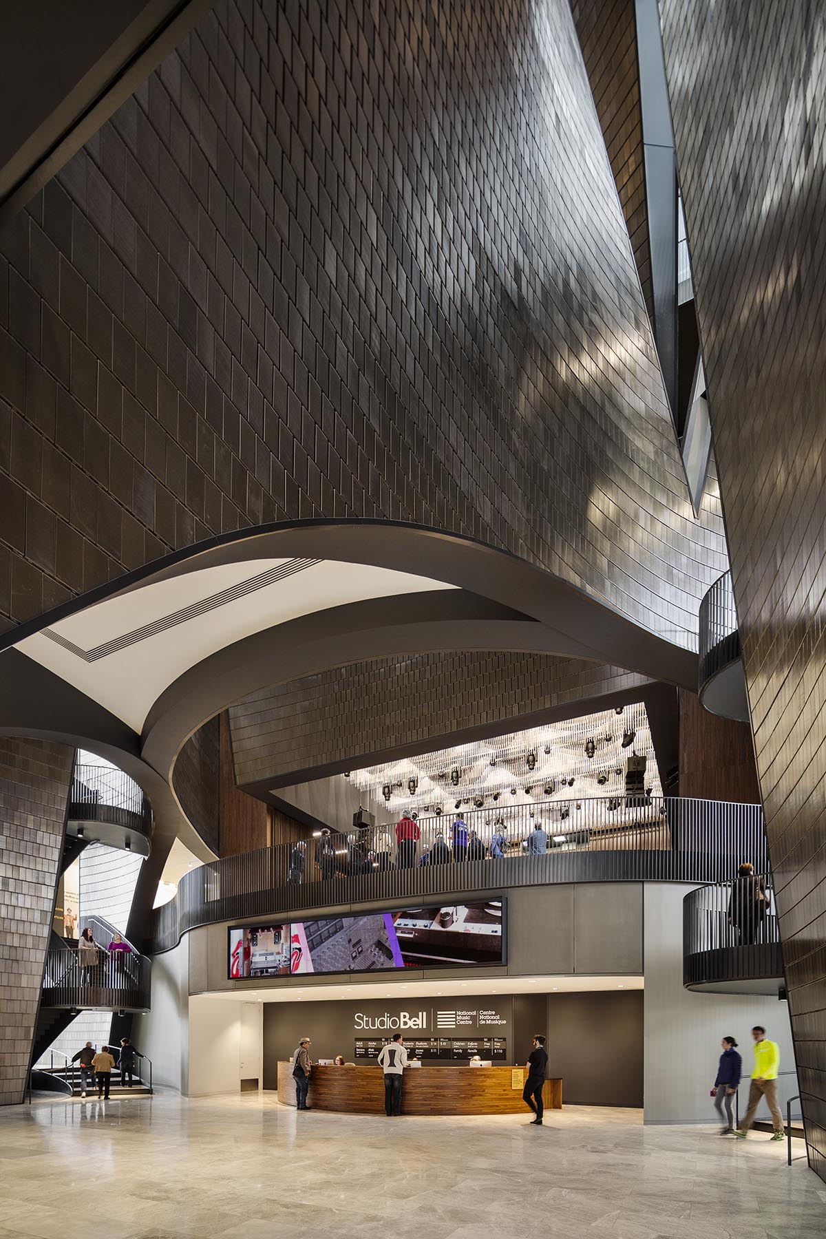 Mega interlocking Studio Bell Music Centre by Allied Works Architecture opened in Canada