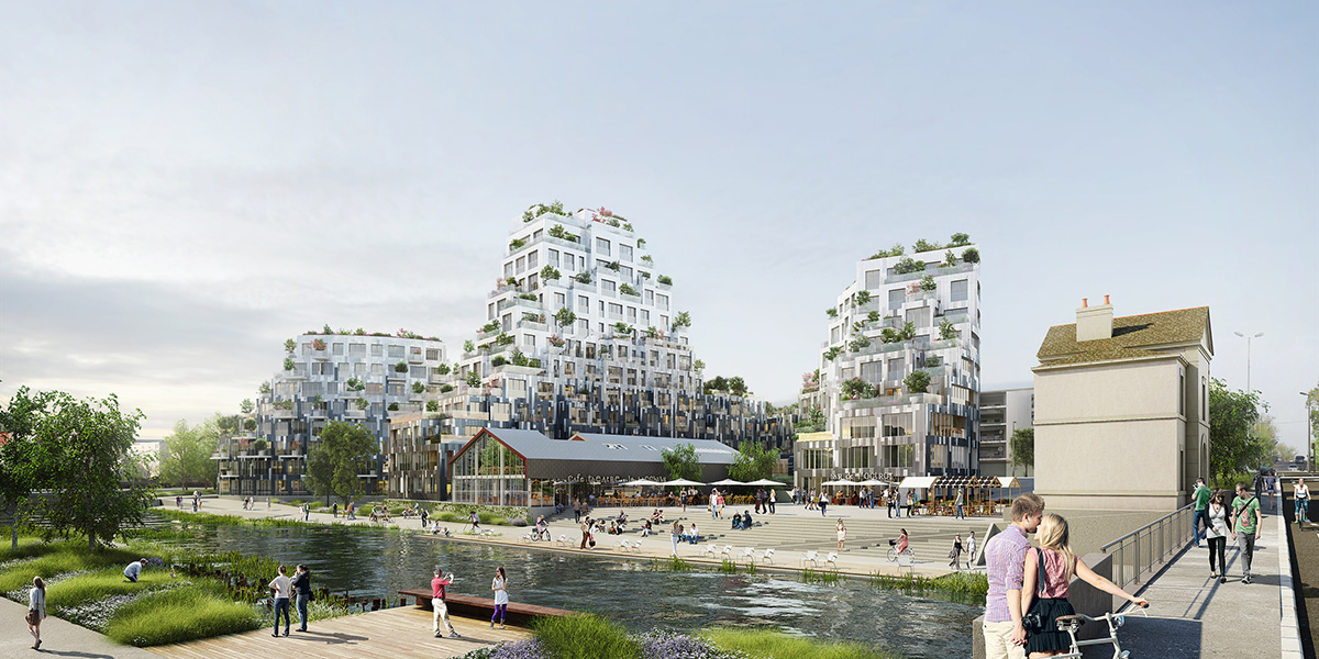 MVRDV designs new residential development in France inspired from rock formations