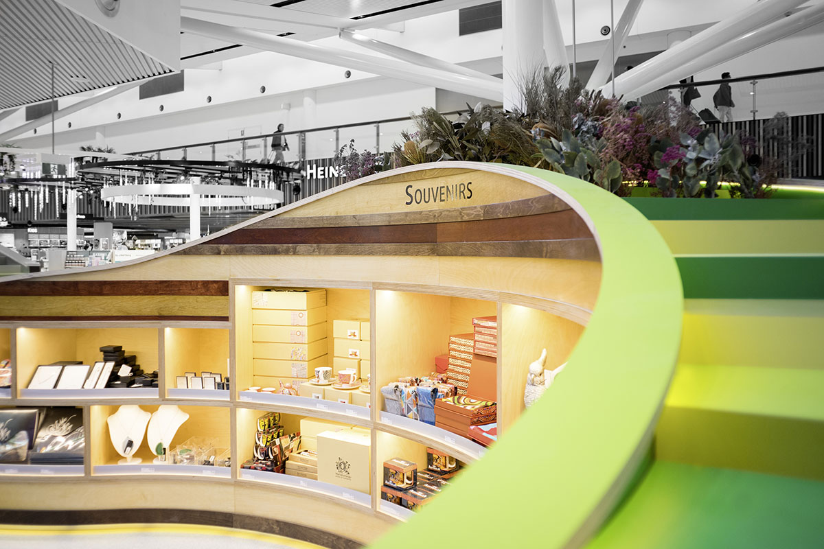 LAVA’s new regional duty free section at Sydney Airport inspired by the sandstone rock formations