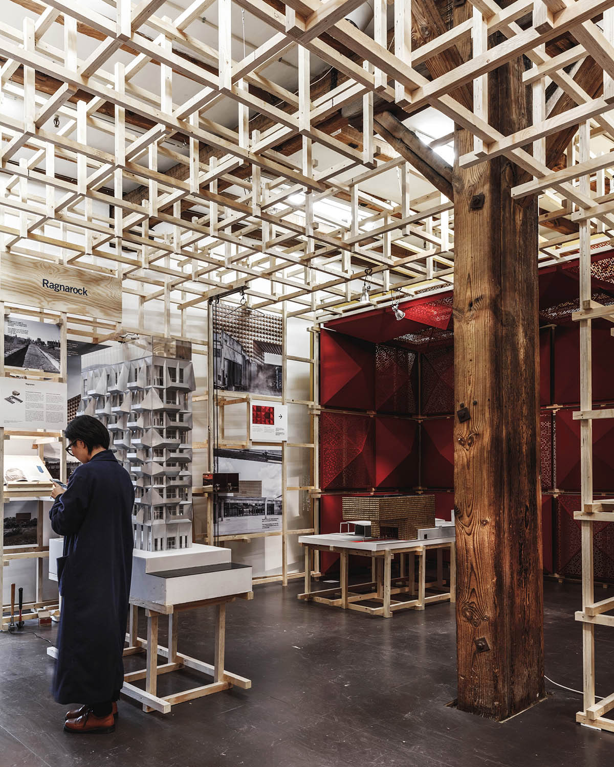 COBE presents its new exhibition and book in a giant scaffold at Danish Architecture Center