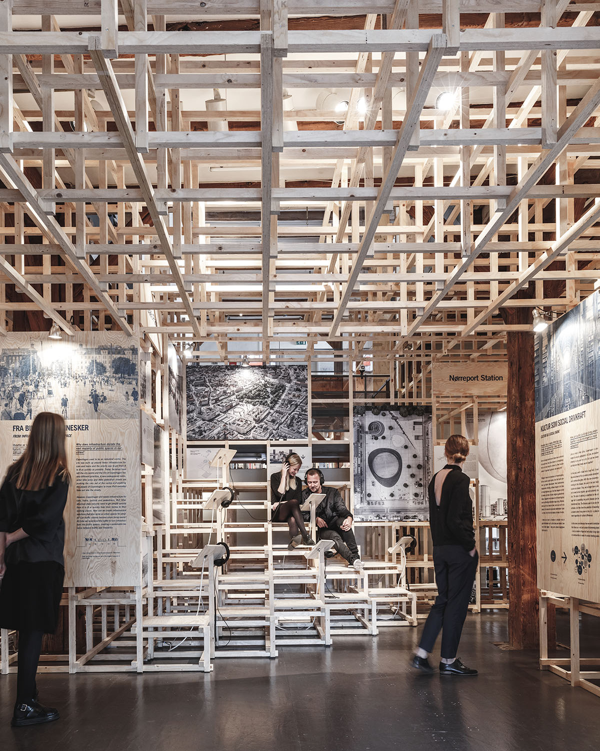 COBE presents its new exhibition and book in a giant scaffold at Danish Architecture Center