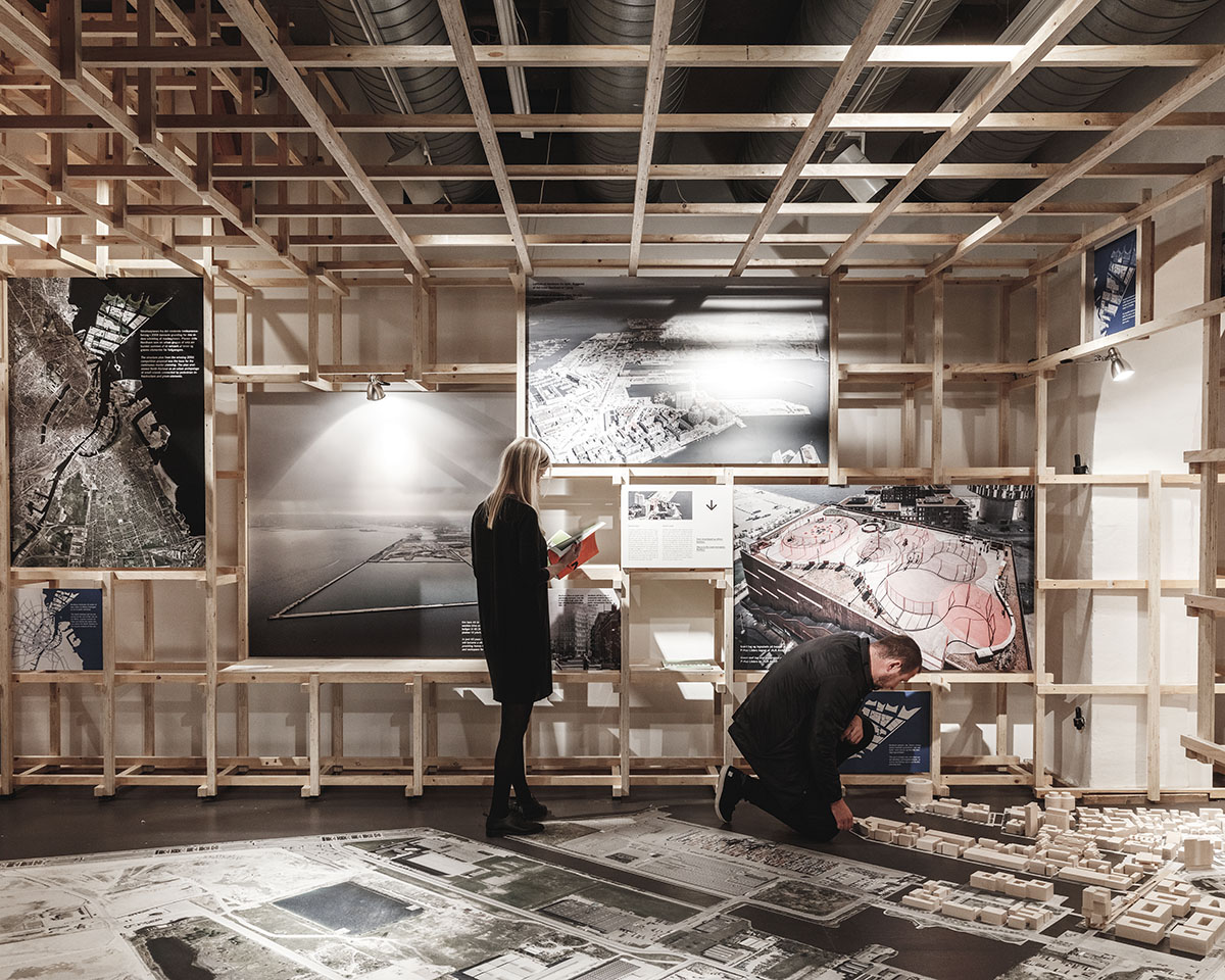 COBE presents its new exhibition and book in a giant scaffold at Danish Architecture Center