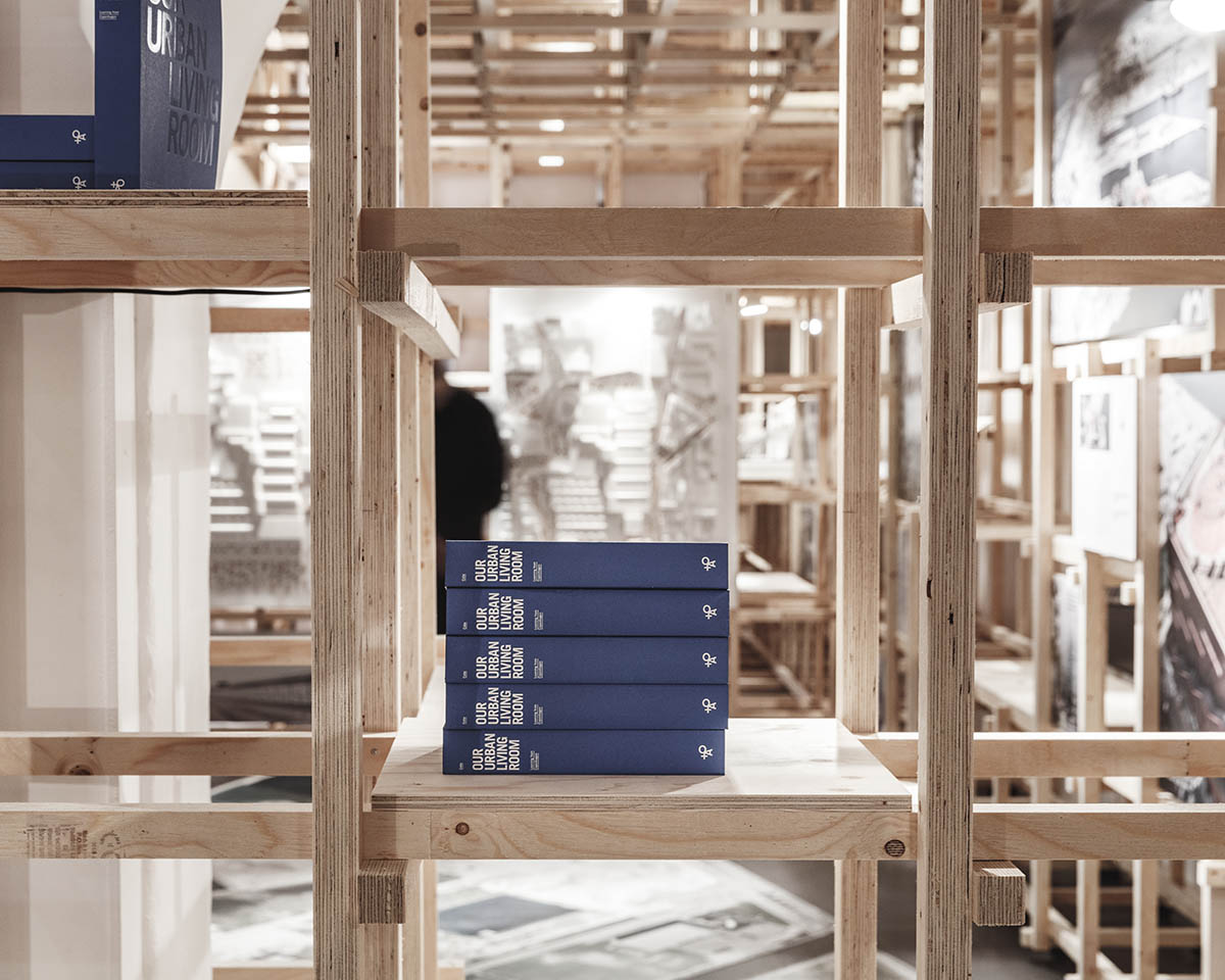 COBE presents its new exhibition and book in a giant scaffold at Danish Architecture Center