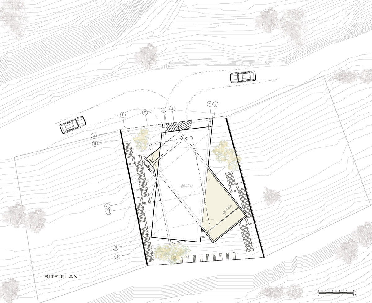 These Triple-Shifted Volumes in Iran create a sense of suspension designed by New Wave Architecture